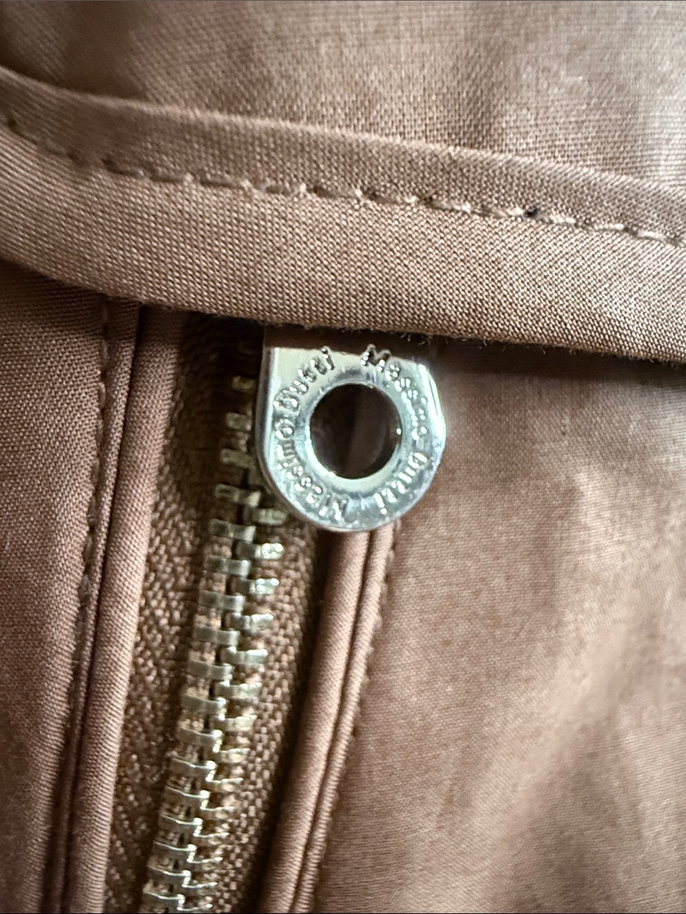 Massimo Dutti Light Brown Carmel Hooded Utility Zip Jacket - Picture 3 of 7